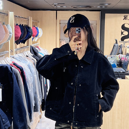 韓國 Satur Theo Velvet Denim Jacket【SR210】