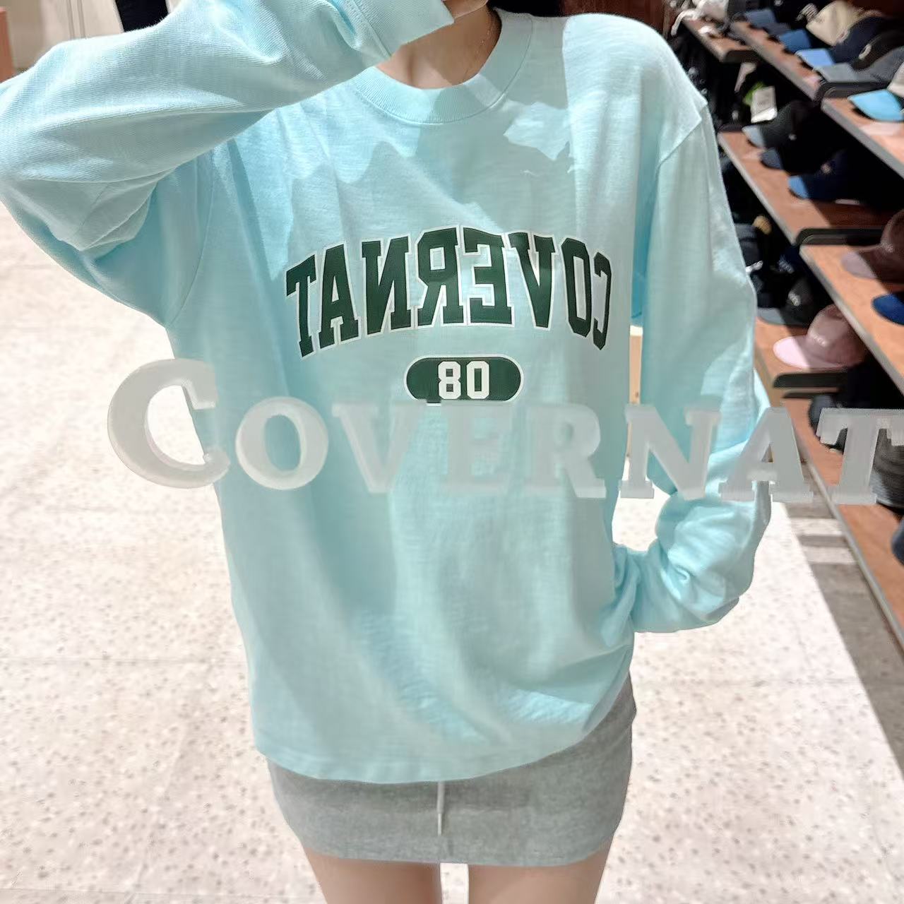 韓國 Covernat Slub Arch Logo Long Sleeve【CO072】