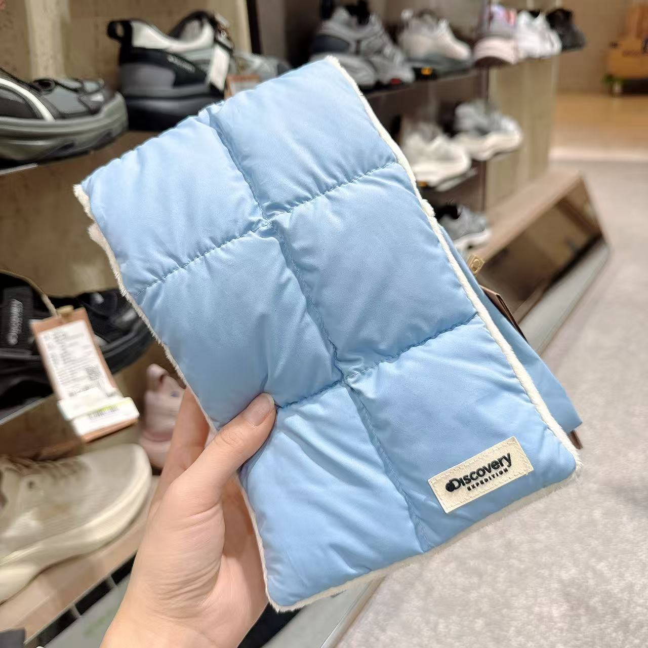 韓國 Discovery Dehas Square Quilted Packable Muffler【DY121】