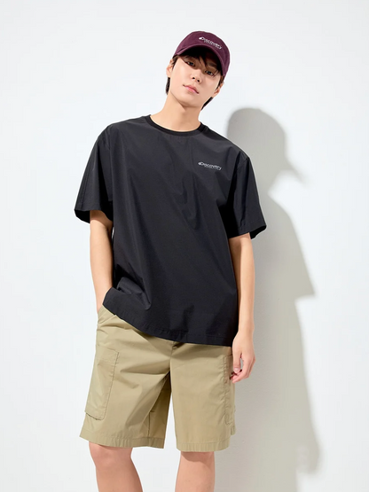 韓國 Discovery Fresh Event Woven Short Sleeve T-Shirt凉爽防晒面料【DY041】