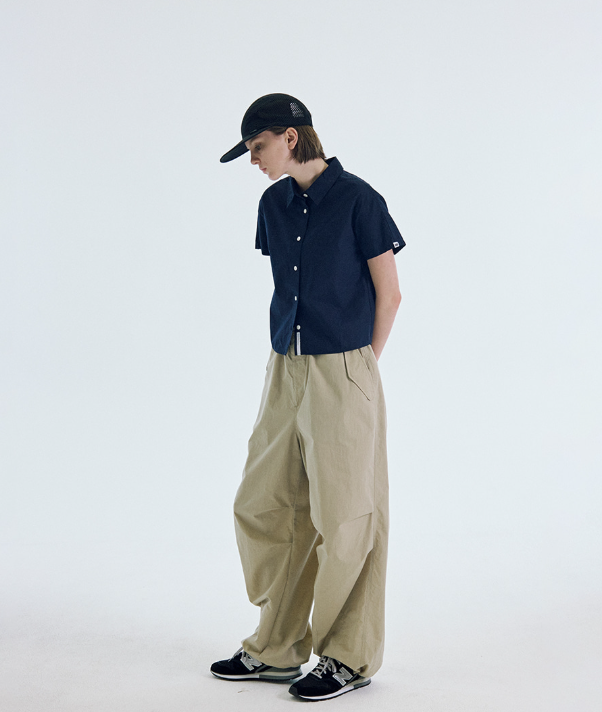 韓國 Markm Women's Cotton Short Sleeve Shirt【MA171】