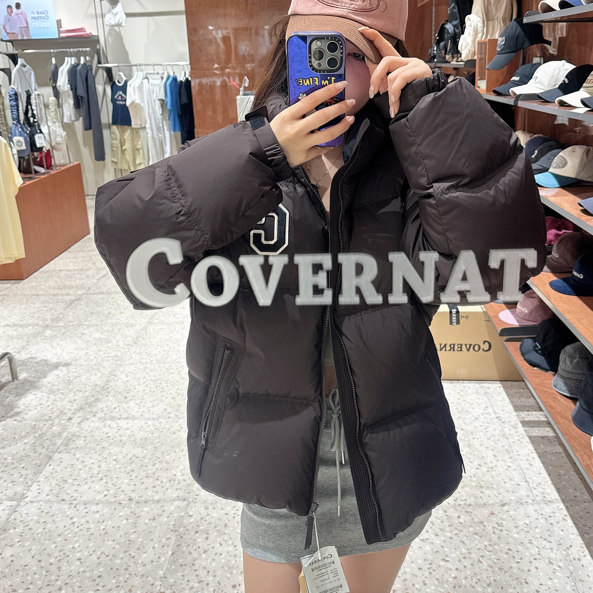 韓國 Covernat RDS College Arch Short Puffer【CO047】