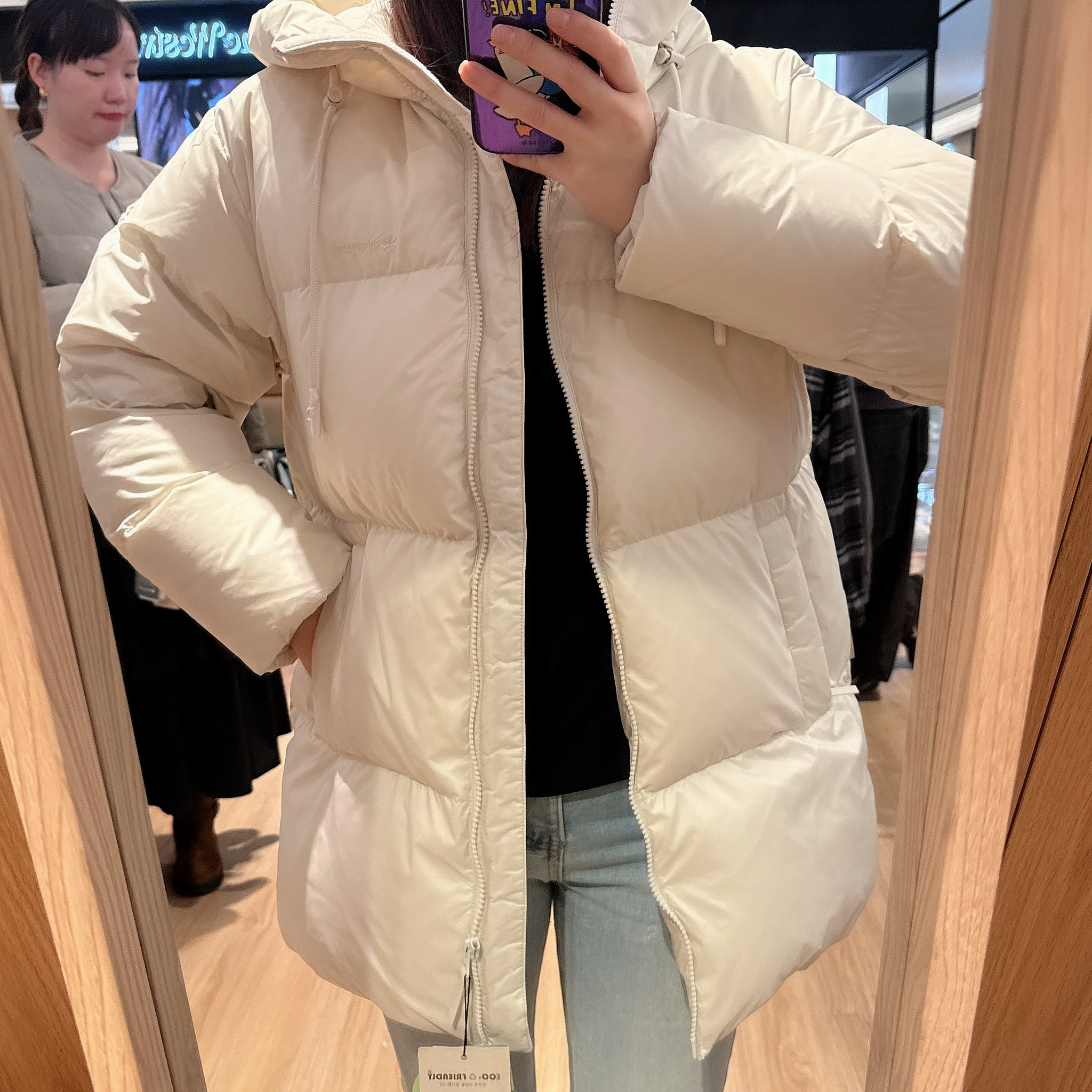 韓國 Snowpeak Puffina Women's Mid-Length Heavy Down Jacket (鴨絨)【SN080】