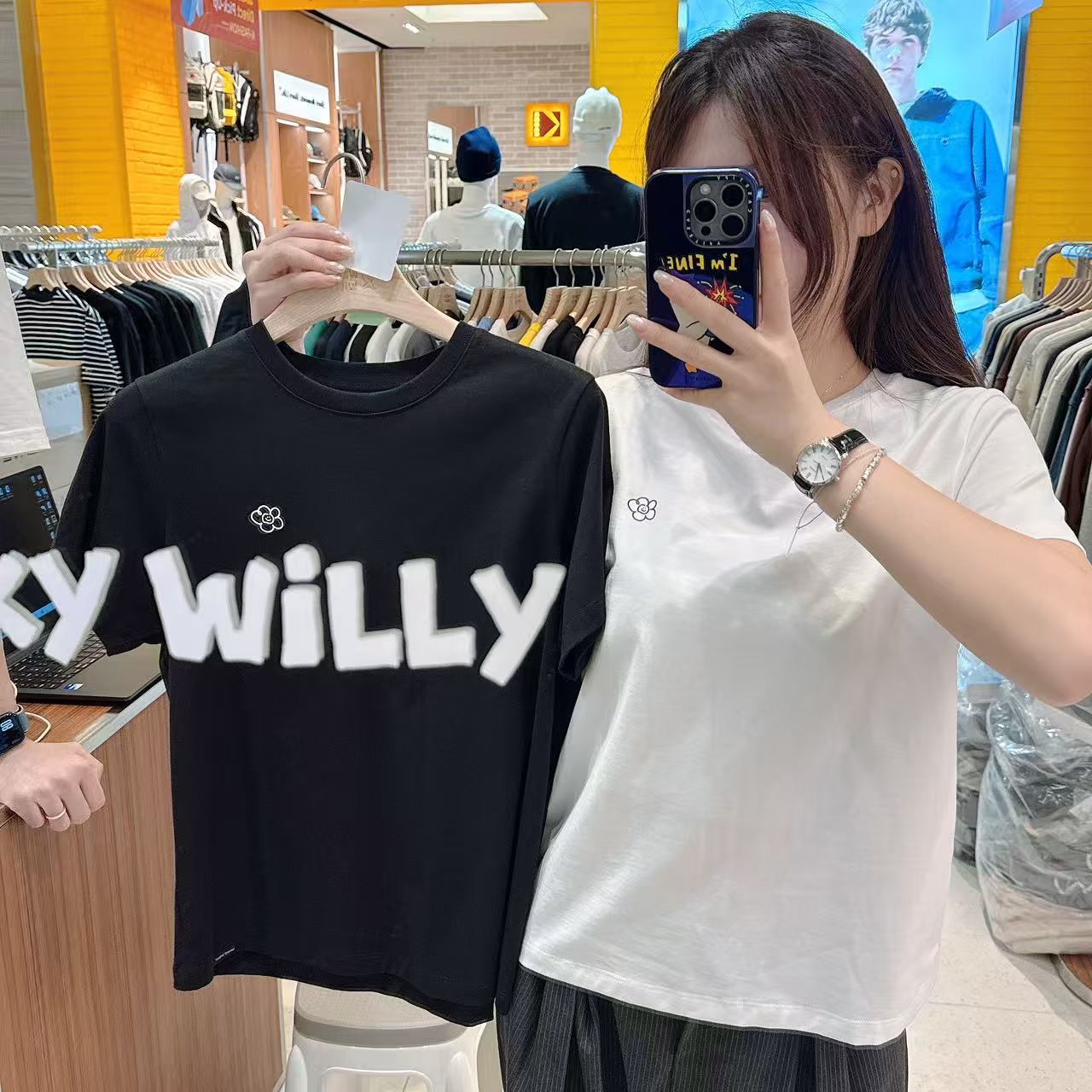 韓國 Wacky Willy Women's T-shirt 2 Packs【WW045】