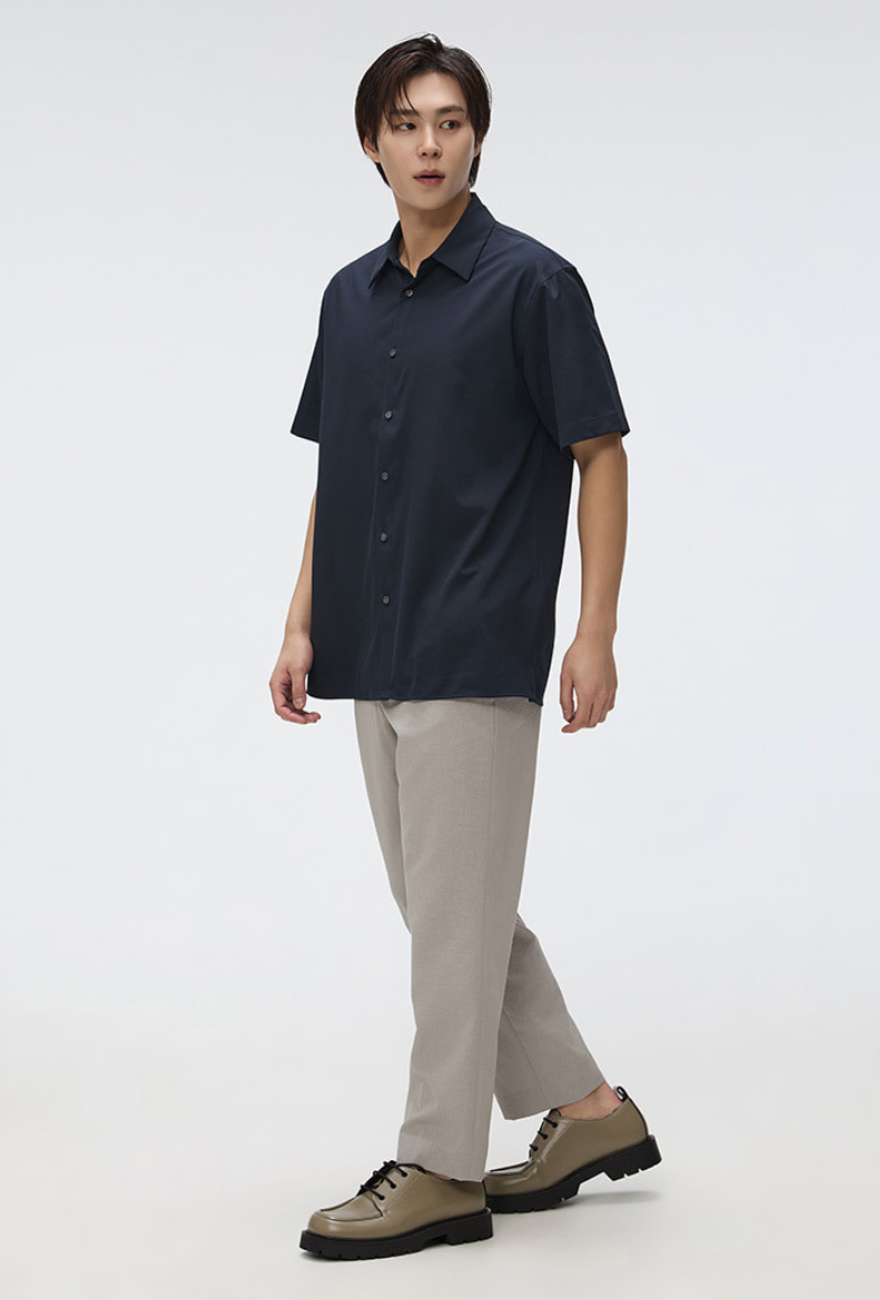 韓國 SPAO Silky Short Sleeve Shirt【SP166】