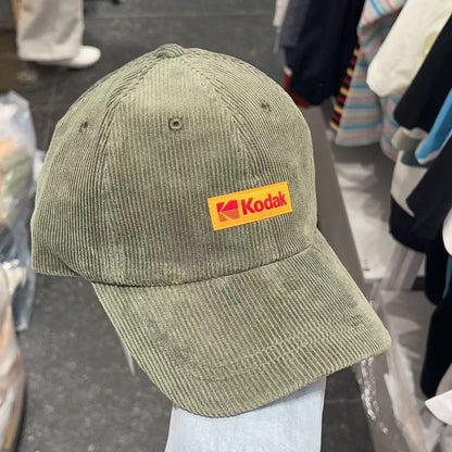 韓國 Kodak Signature Fit Corduroy Ball Cap【KK031】