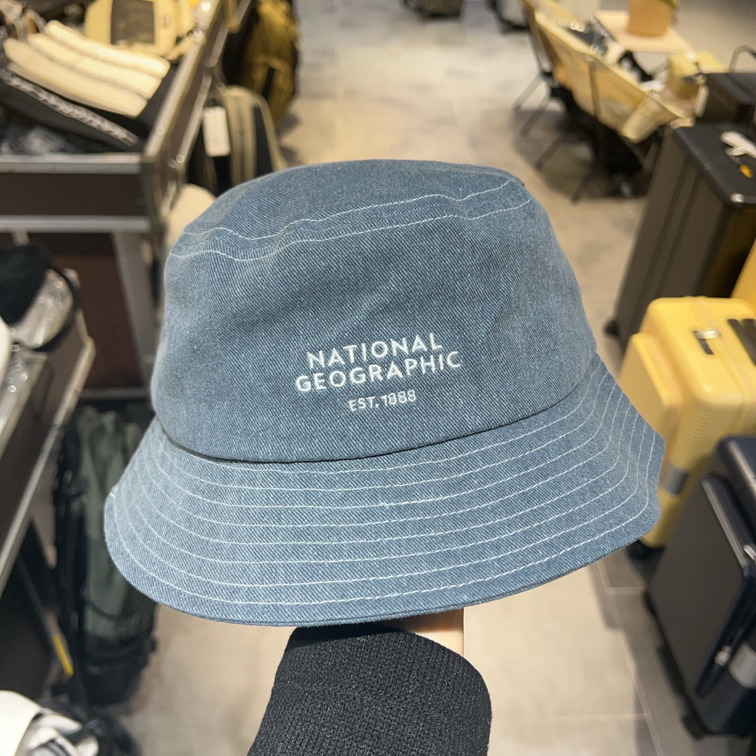 韓國 National Geographic Public Stitch Washed Hat【NG347】
