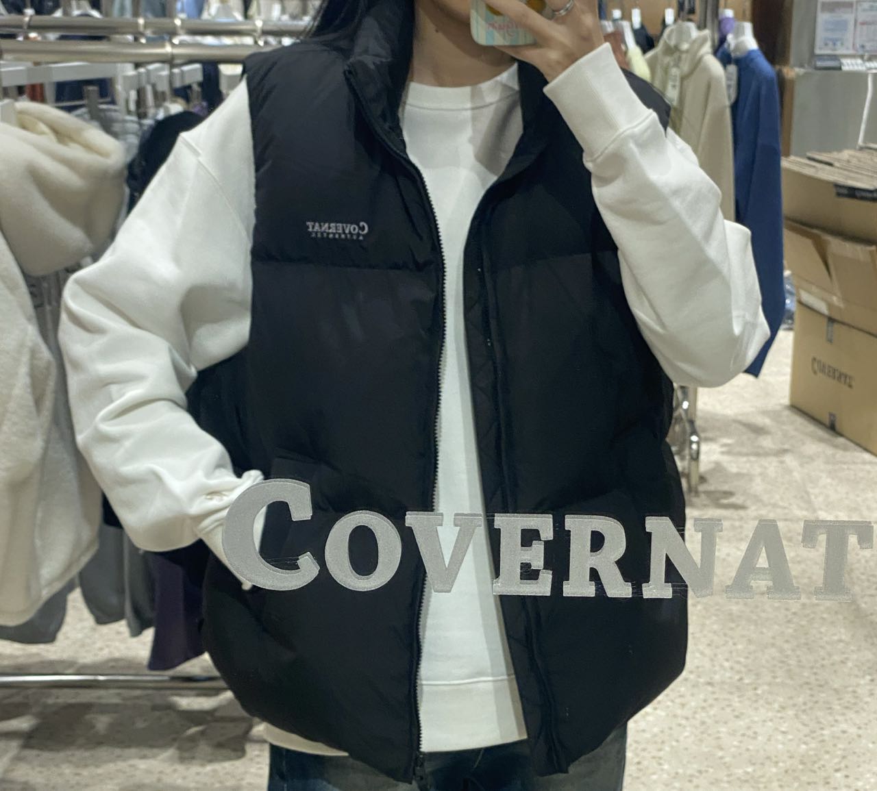 韓國 Covernat Civic Cotton Fill Down Vest【CO025】 - STT Mall HK 靚太網購