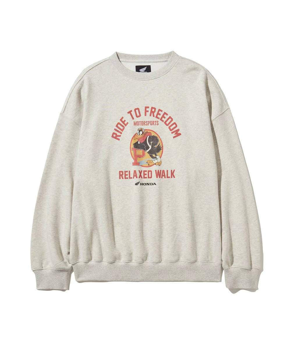 韓國 Honda Vintage Graphic Sweat Shirt【HA002】