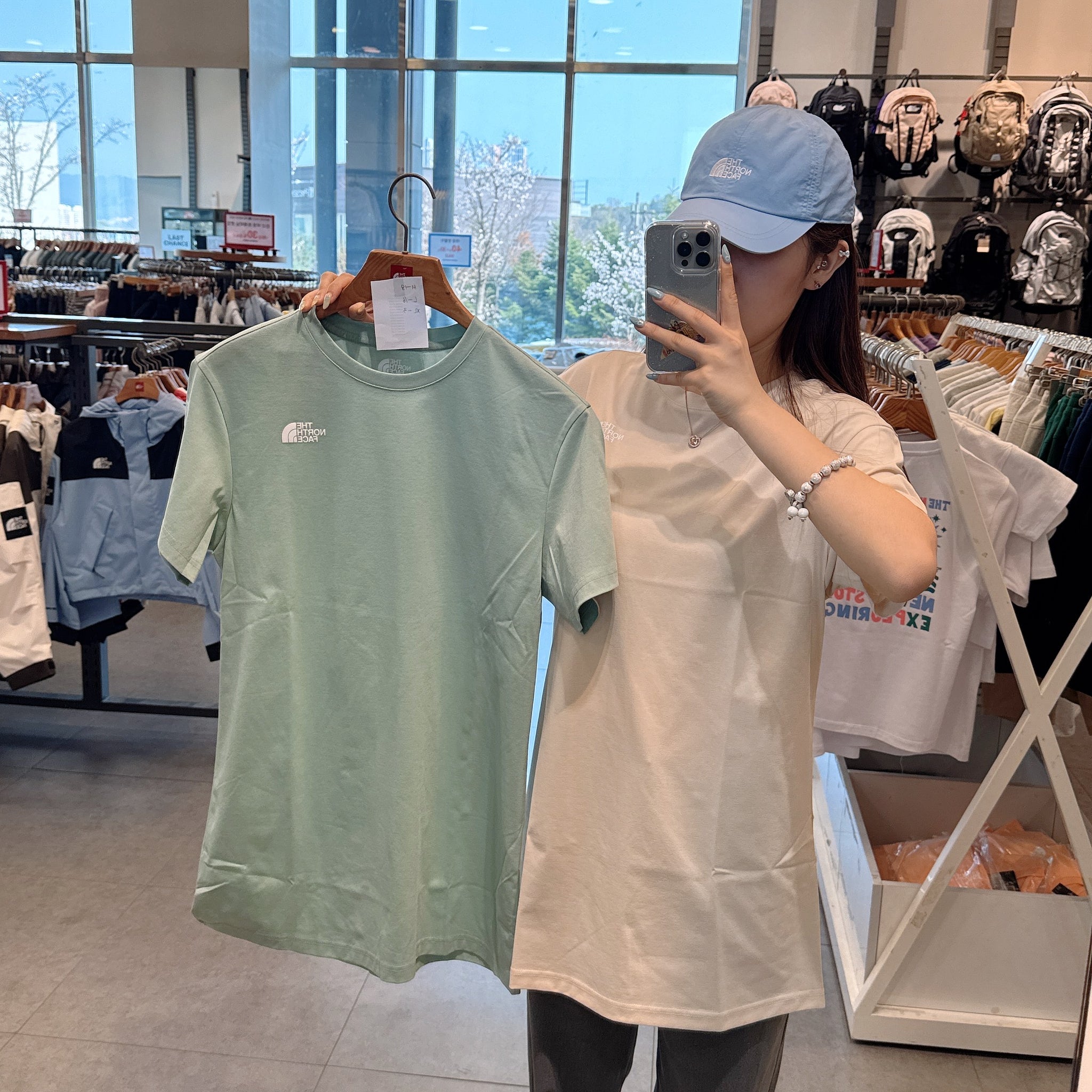 【現貨】韓國 The North Face Women's Stinson Long Short Sleeve Round T-shirt【NF089】