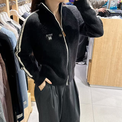 韓國 Satur Lawton Boucle Knit Zip-Up【SR186】