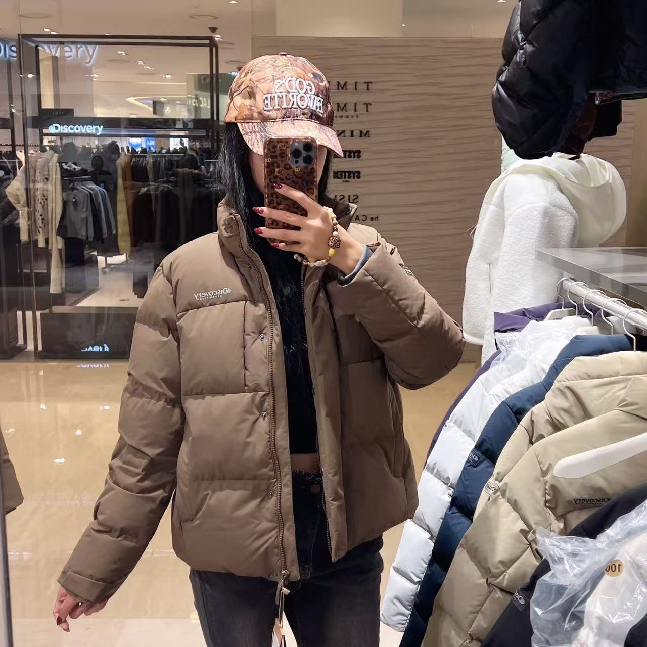 韓國 Discovery Women's Leicester G High Neck Goose Down Short Padding (鵝絨)【DY086】