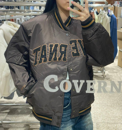韓國 Covernat Arch Logo Satin Varsity【CO021】 - STT Mall HK 靚太網購