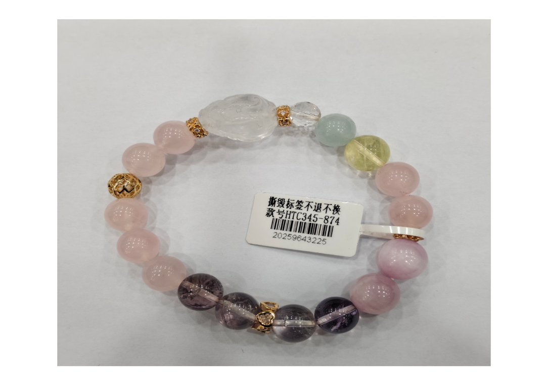 合金多寶水晶手串【SE487】