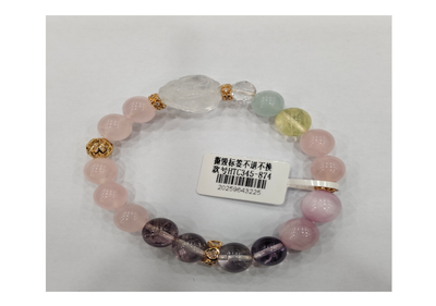 合金多寶水晶手串【SE487】