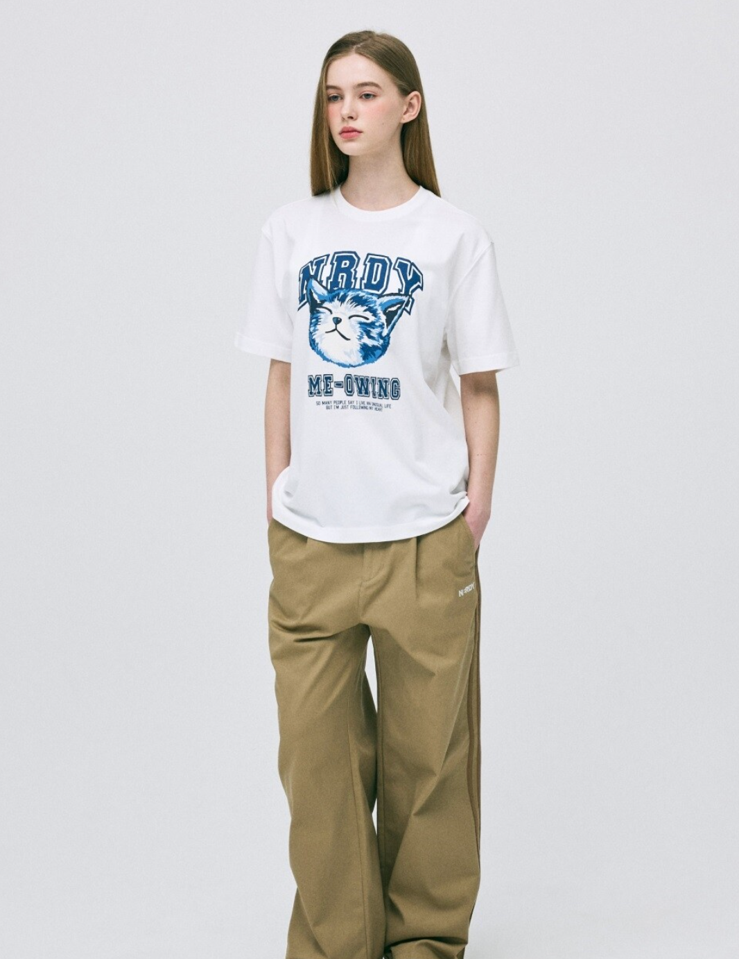 韓國 Nerdy Arch Logo Nero S/S T-Shirt【NY019】