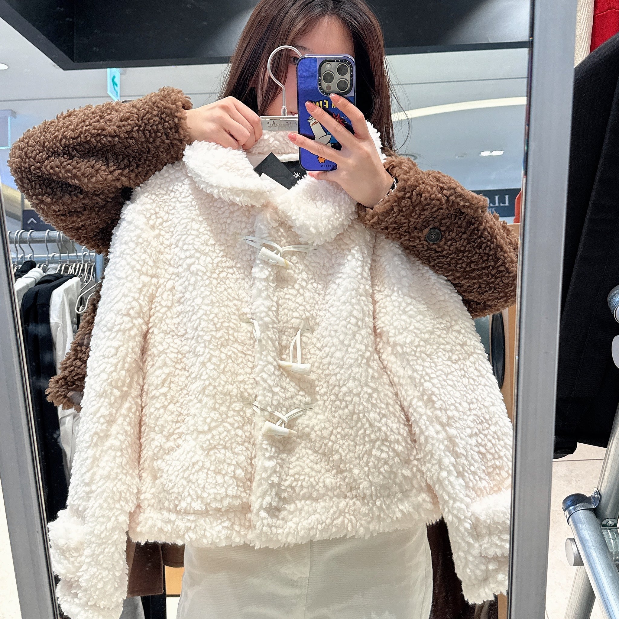 韓國 Mark Gonzales Women's Club Boa Duffle Jacket【MG204】