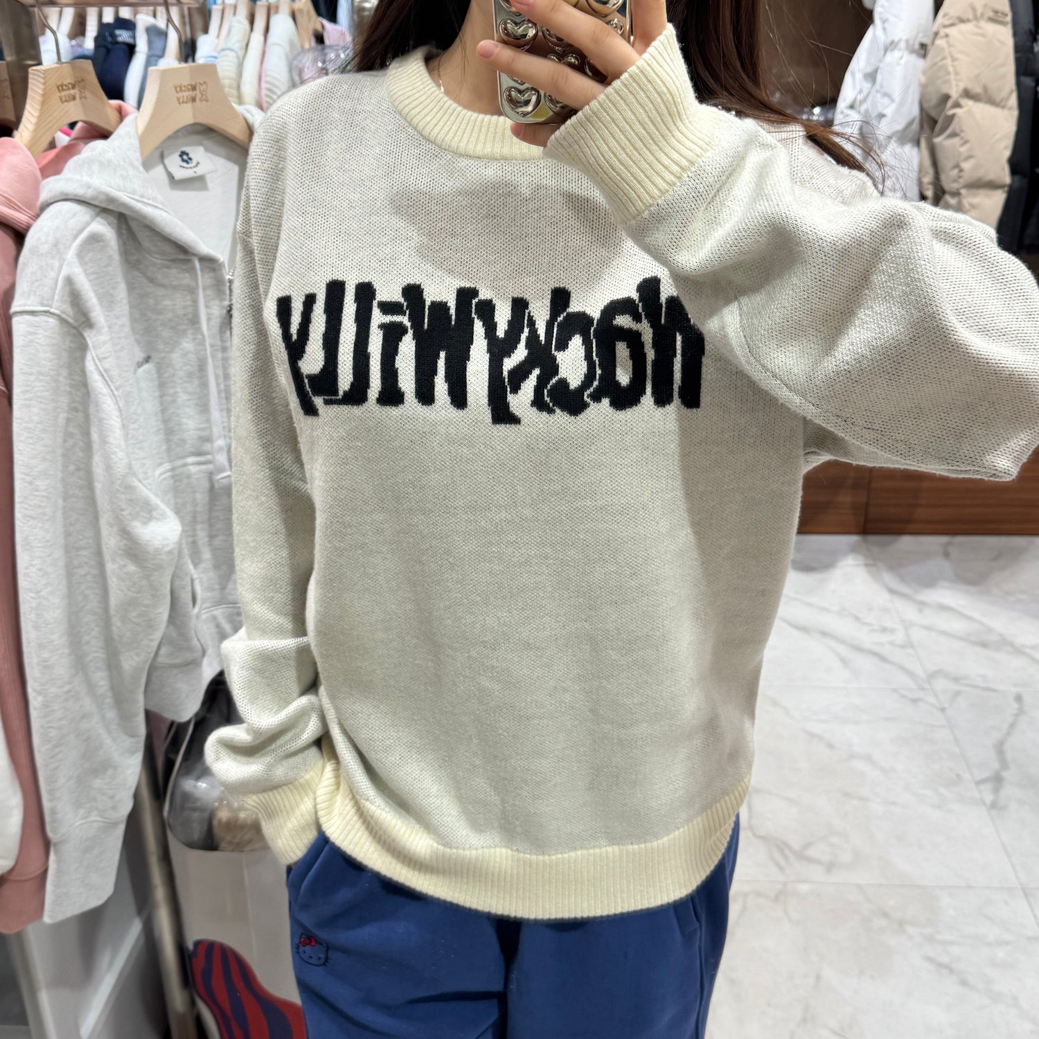 韓國 Wacky Willy Lettering Pullover sweater【WW026】 - STT Mall HK 靚太網購