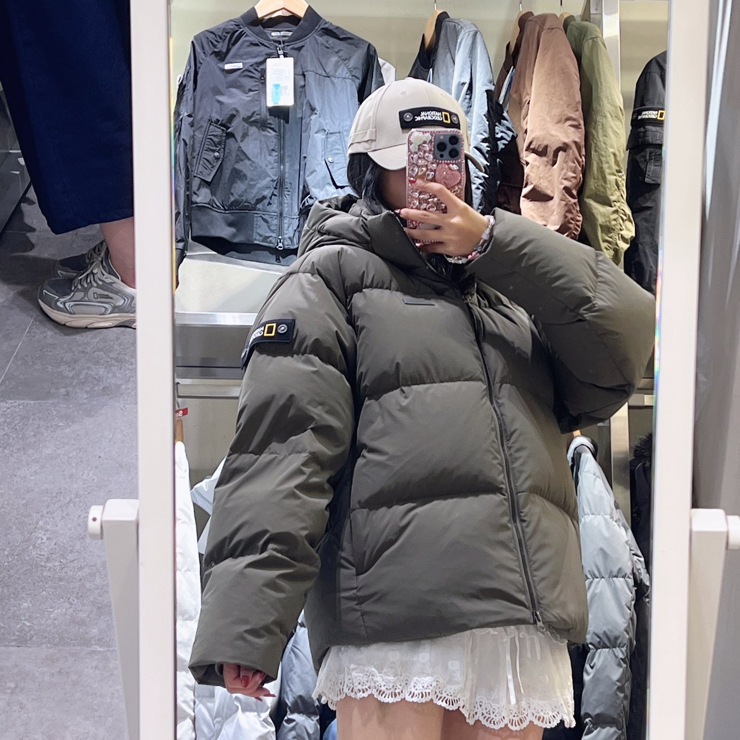 韓國 National Geographic Cayman Short Length Goose Hoodie Down Jumper鵝絨【NG818】