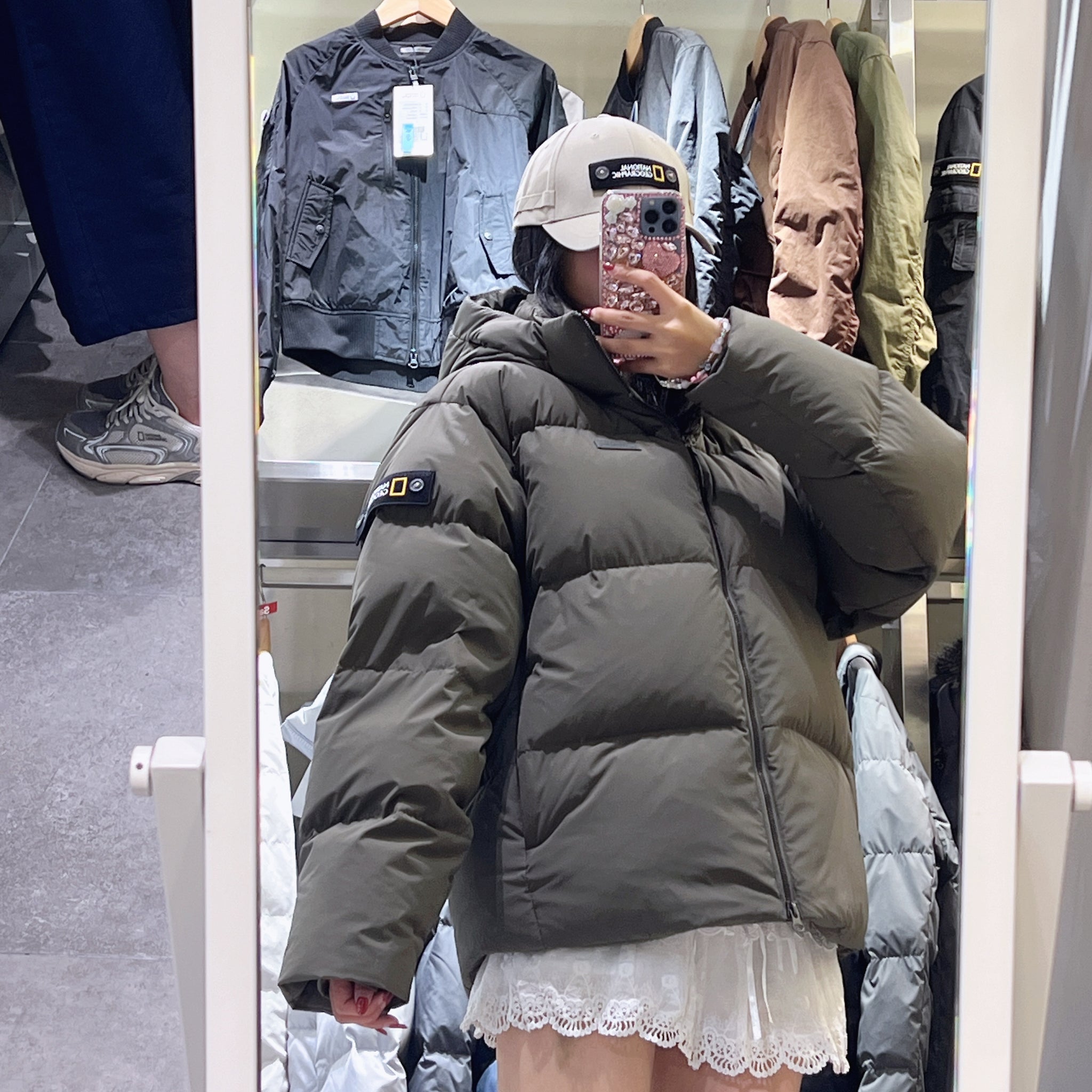 韓國 National Geographic Cayman Short Length Goose Hoodie Down Jumper鵝絨【NG818】