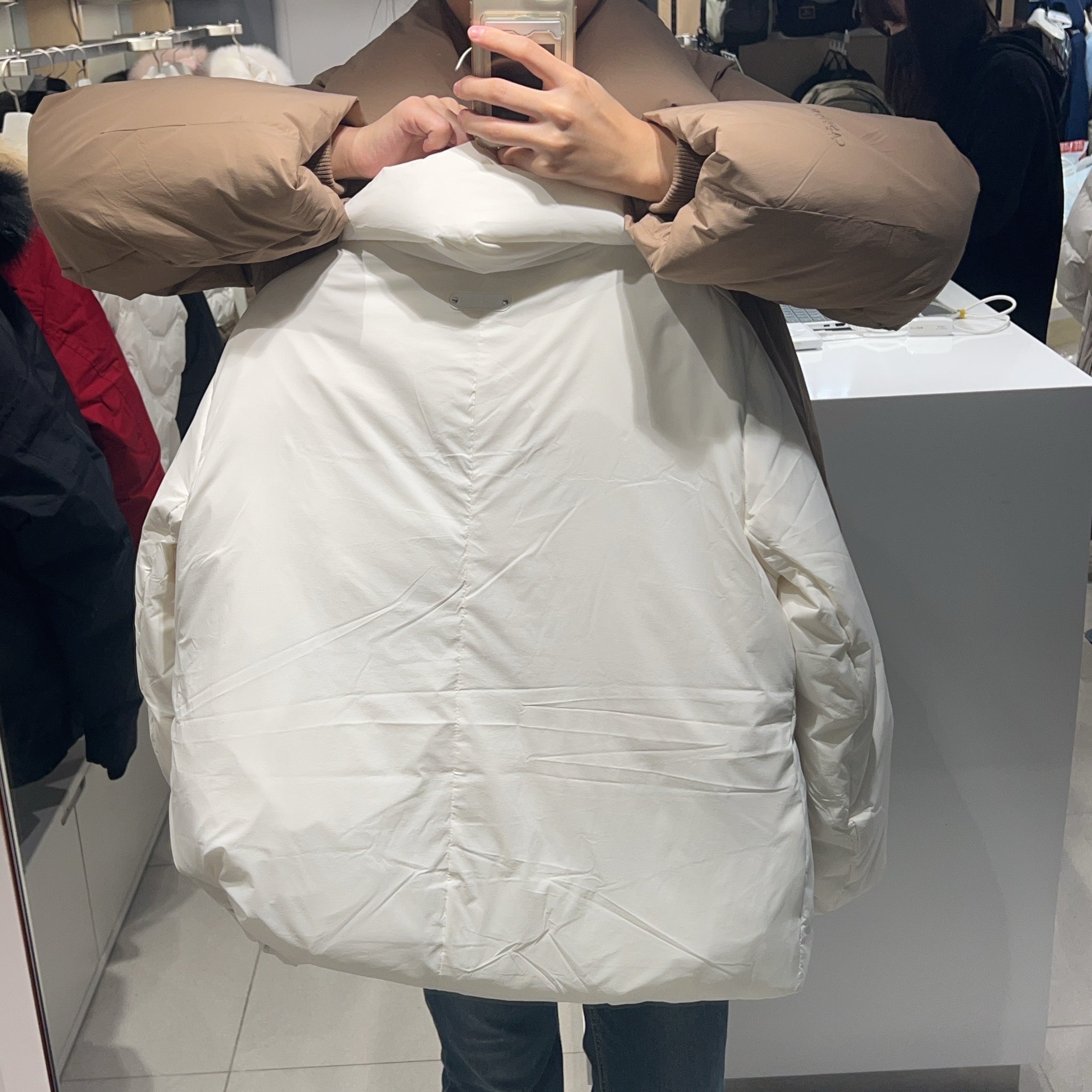 韓國 Eider Women's Cashmere Short Coat Down Jacket【ER113】