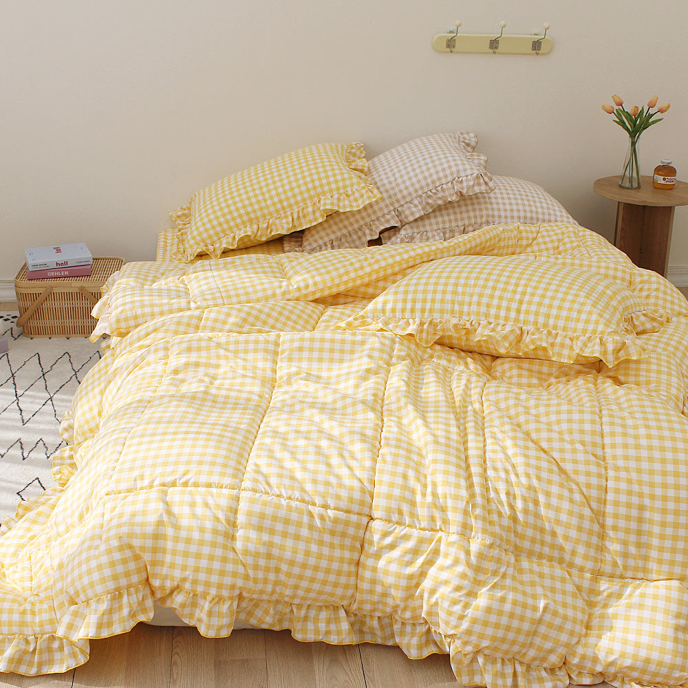 韓國 週日格紋荷葉邊【SM410】