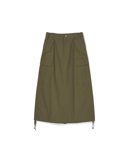韓國 Markm Women's Ripstop Cargo Long Skirt【MA224】