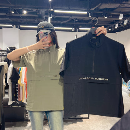 韓國 National Geographic Short Sleeve Training Anorak F-ZIP【NG662】