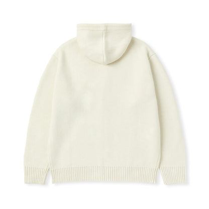 韓國 Nerdy Classic N Lambswool Blended Sweater Hoodie Zip-Up【NY061】