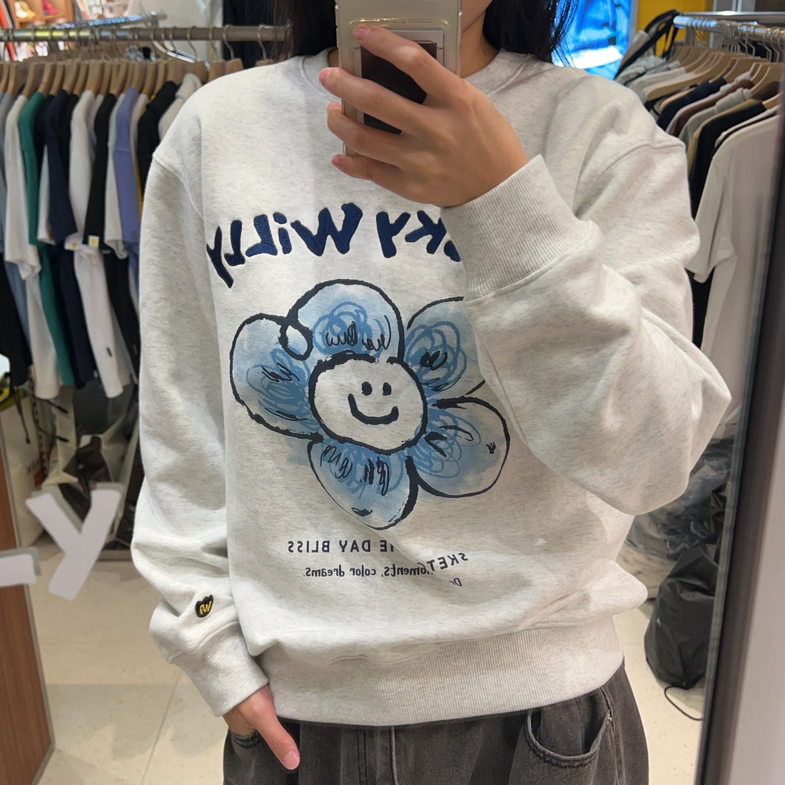韓國 Wacky Willy Big Lily Graphic Long Sleeves【WW012】