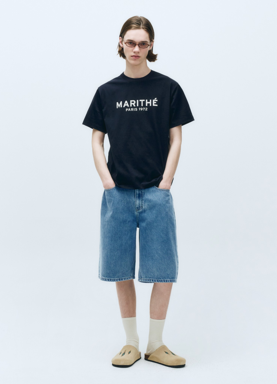 韓國 Marithe Francois Girbaud M BERMUDA DENIM PANTS【MF619】