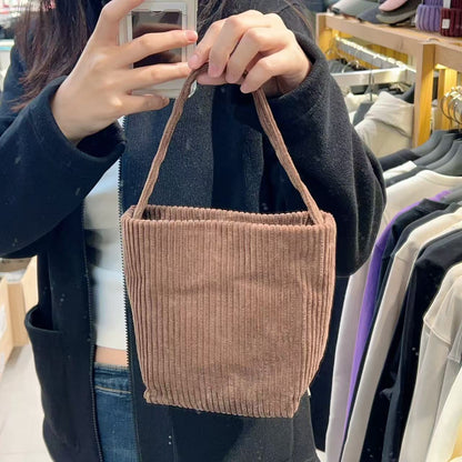韓國 Snowpeak Corduroy Mini Tote Bag【SN006】