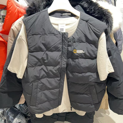 韓國 National Geographic 男女同款 HERON 輕量 羽絨背心 (鵝絨)【NG014】