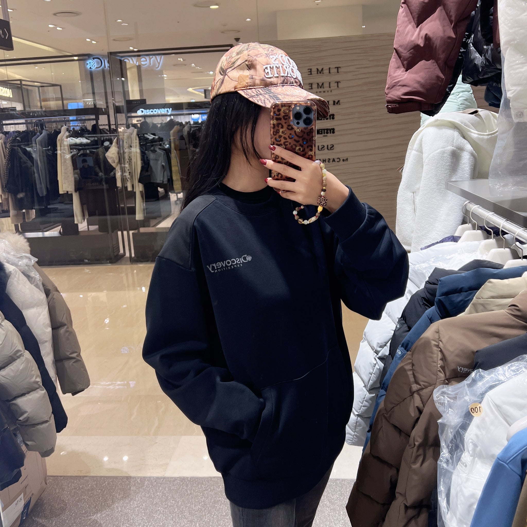 韓國 Discovery Small Logo Graphic Long Sleeves【DY094】