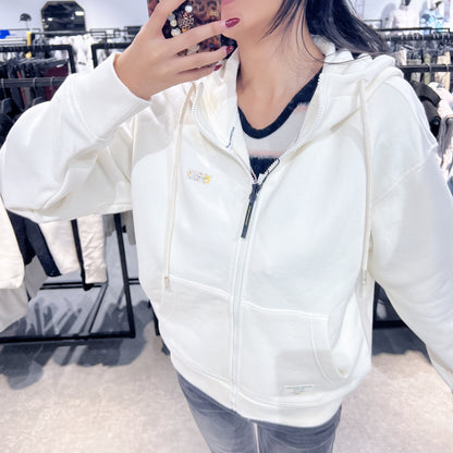 韓國 National Geographic UNDYED ORGANIC Loungewear Loose Fit Hooded Zip-Up【NG092】