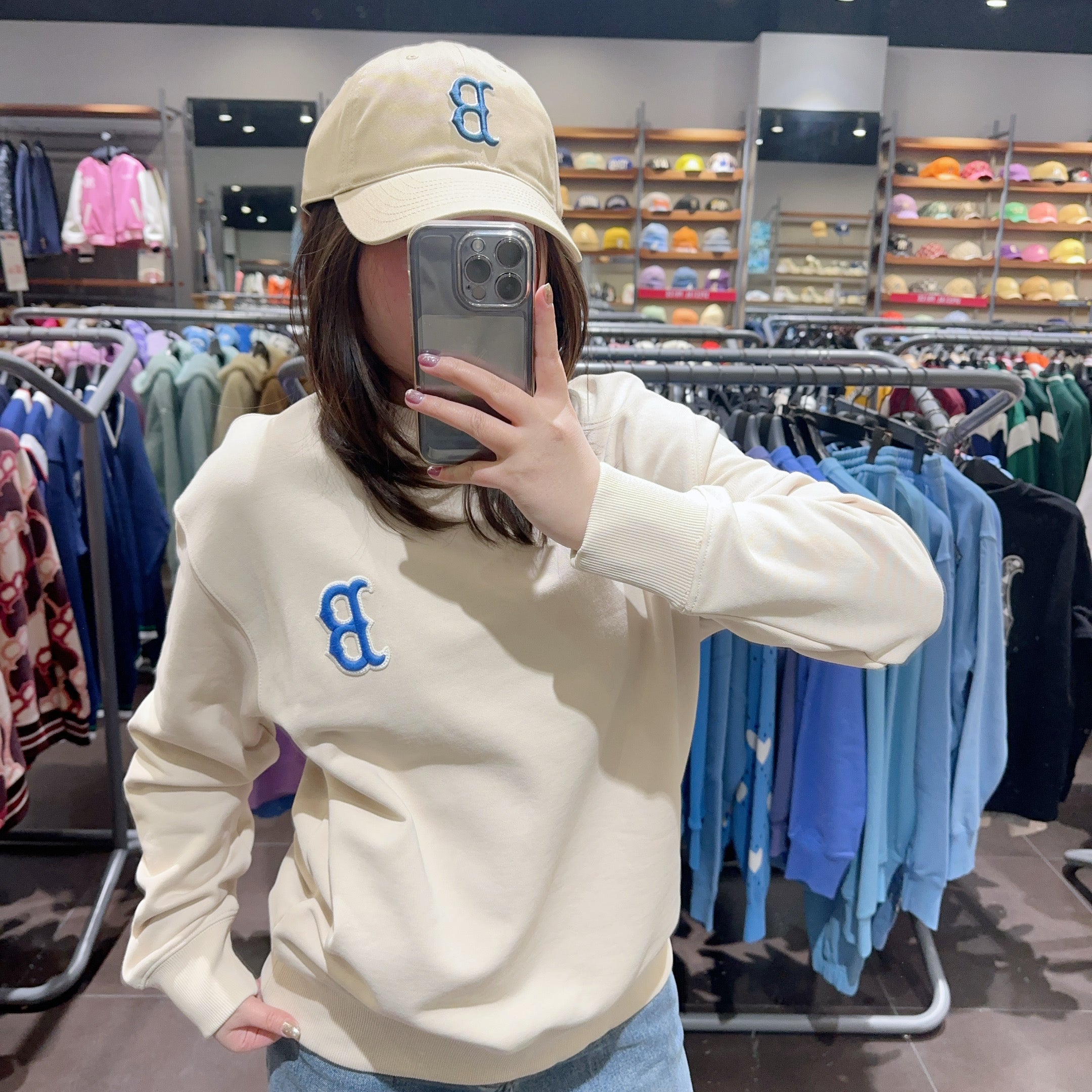 韓國 MLB CLASSIC MONOGRAM BIG LOGO OVERFIT SWEATSHIRT【MB153】