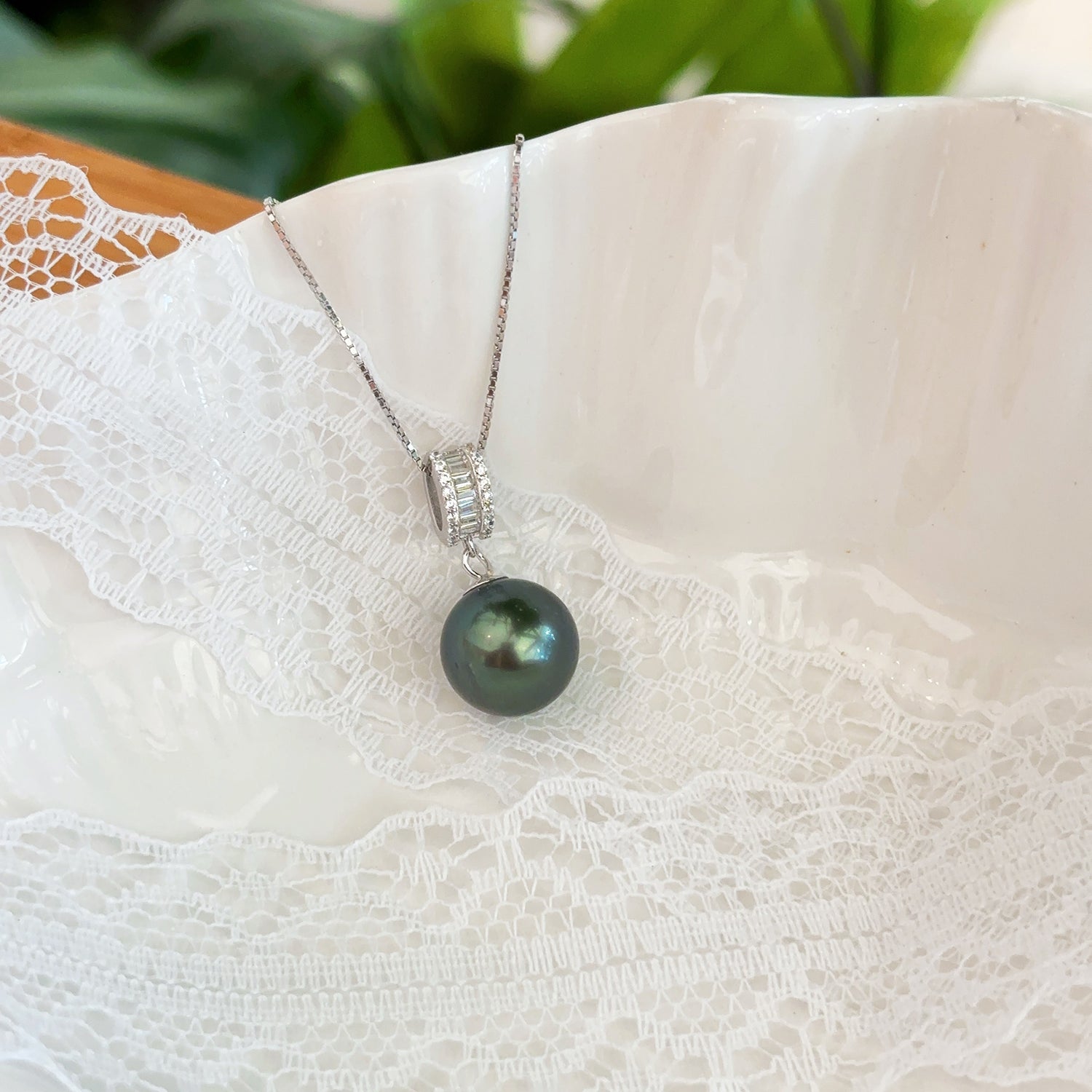 【現貨】925銀+大溪地珍珠吊墜11.3mm【ST307】