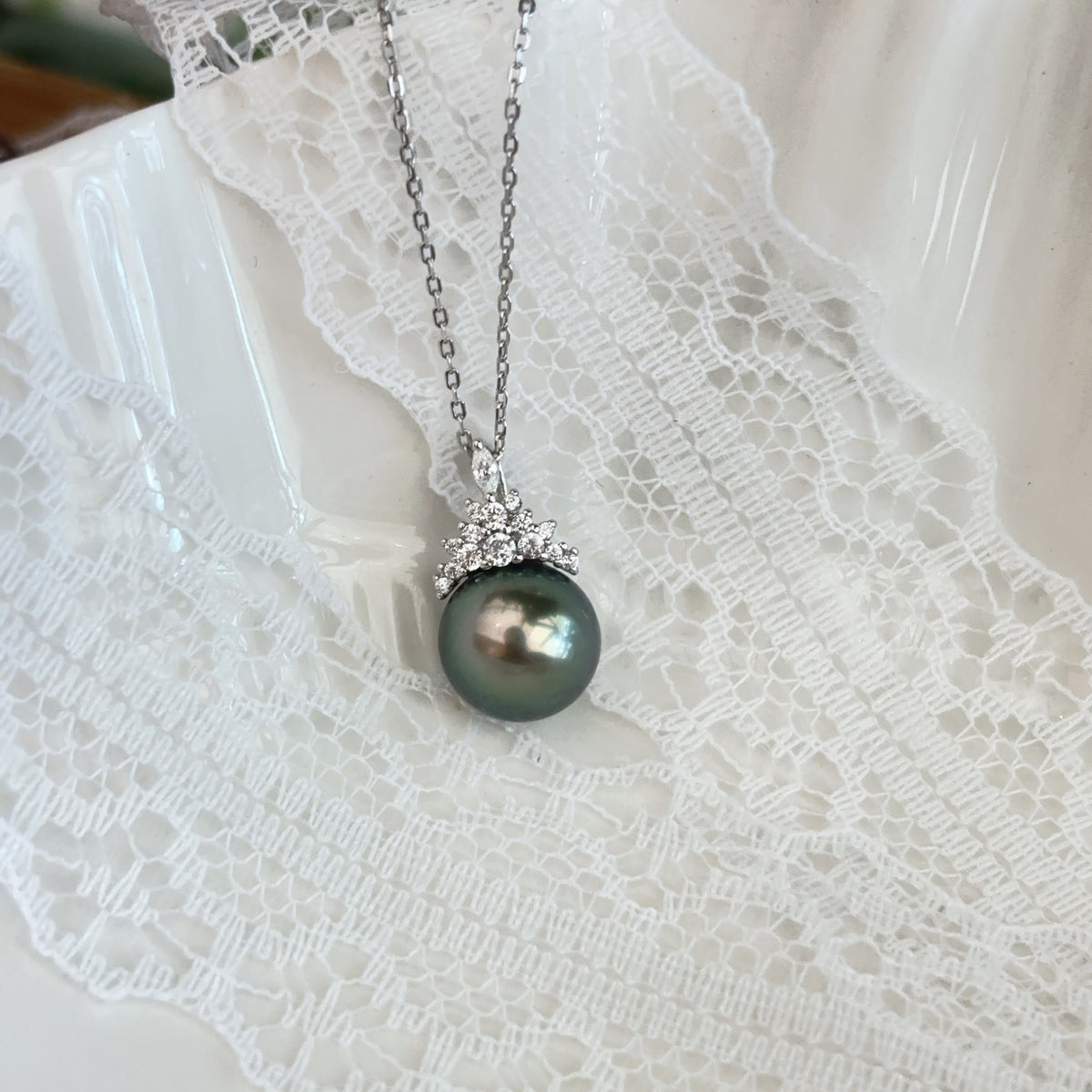 【現貨】925銀+大溪地珍珠吊墜9.8mm【ST311】