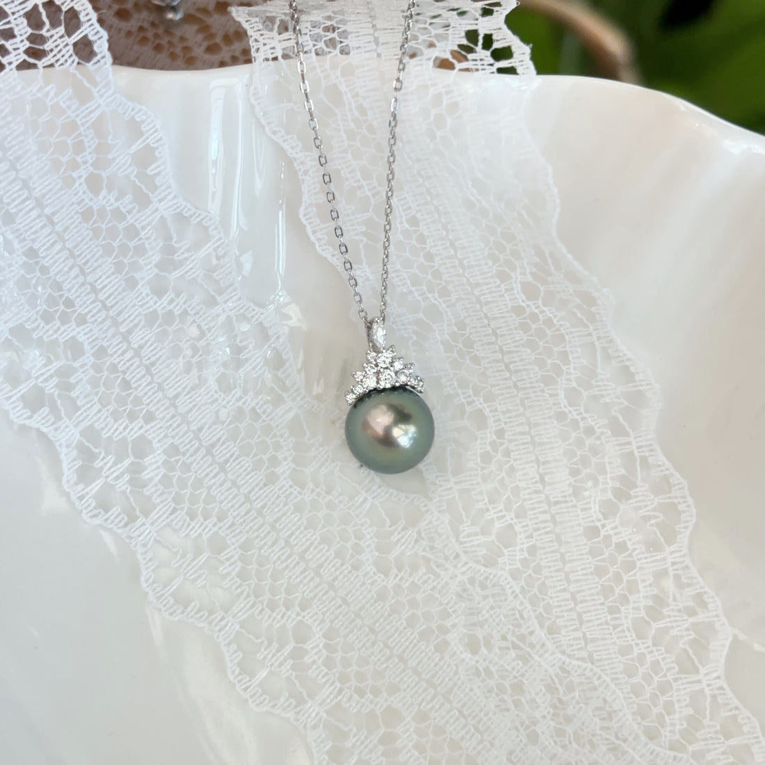 【現貨】925銀+大溪地珍珠吊墜9.8mm【ST311】