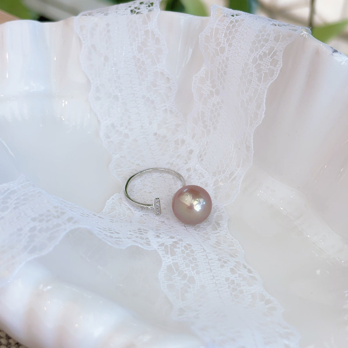 【現貨】925銀+淡水愛迪生戒指【ST315】