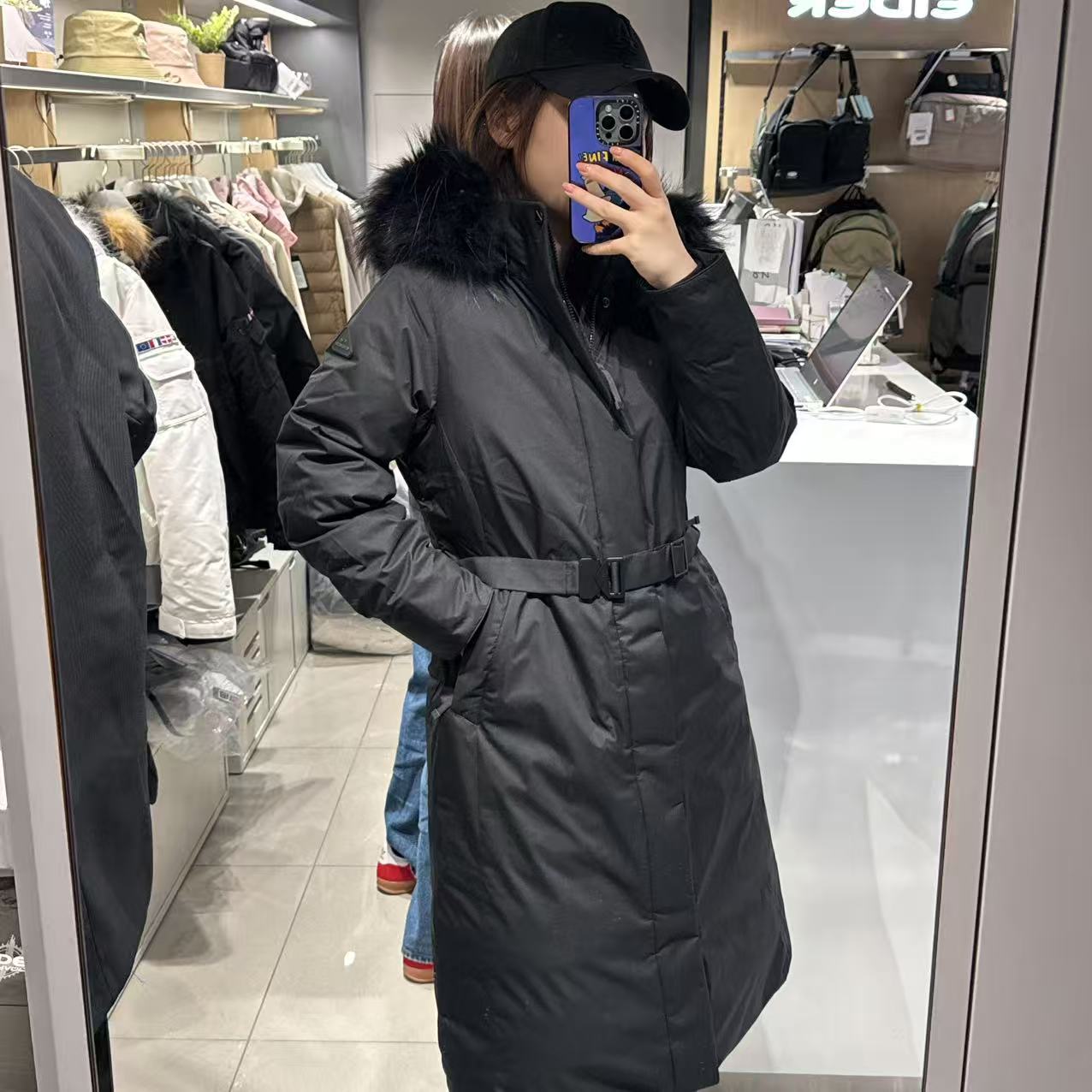 韓國 Eider Women's Windstopper Cashmere Long Down Jacket (高品質鵝絨 + 羊毛)【ER043】