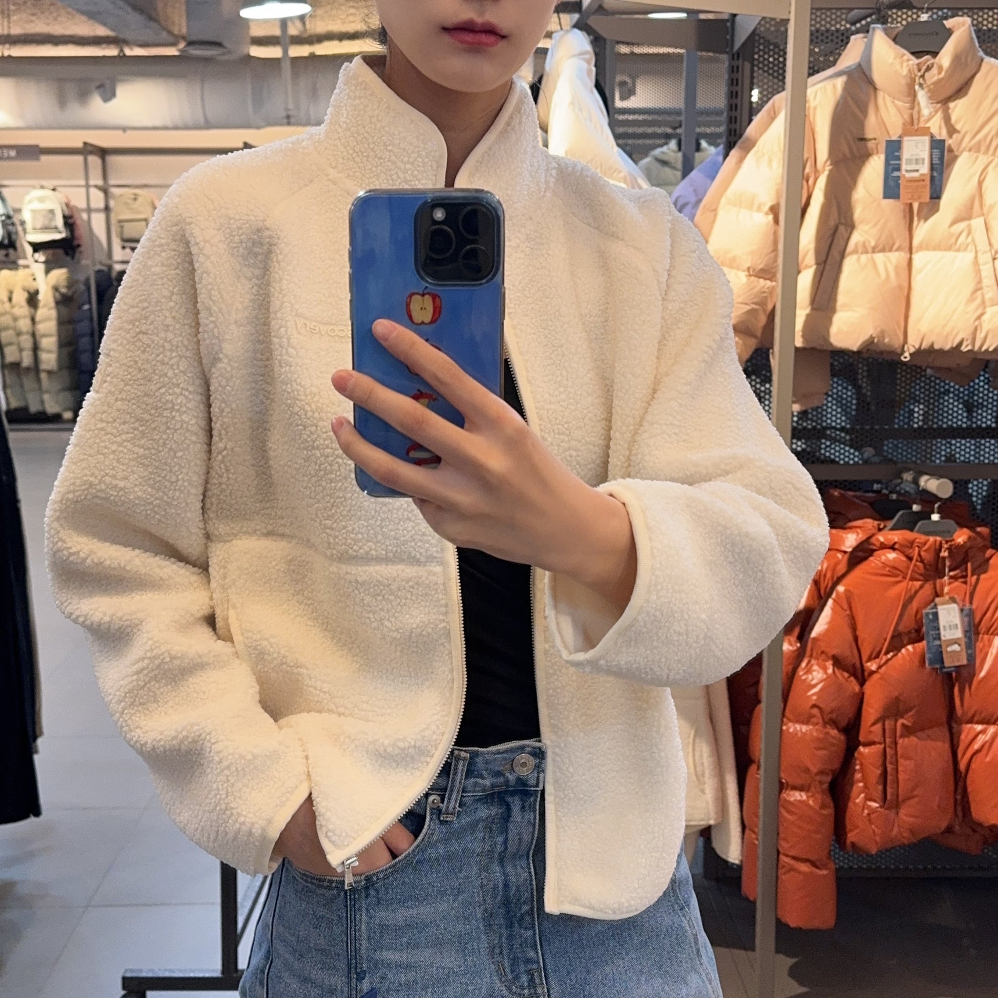 韓國 Discovery Women's Athleisure Fleece Short Jacket【DY179】