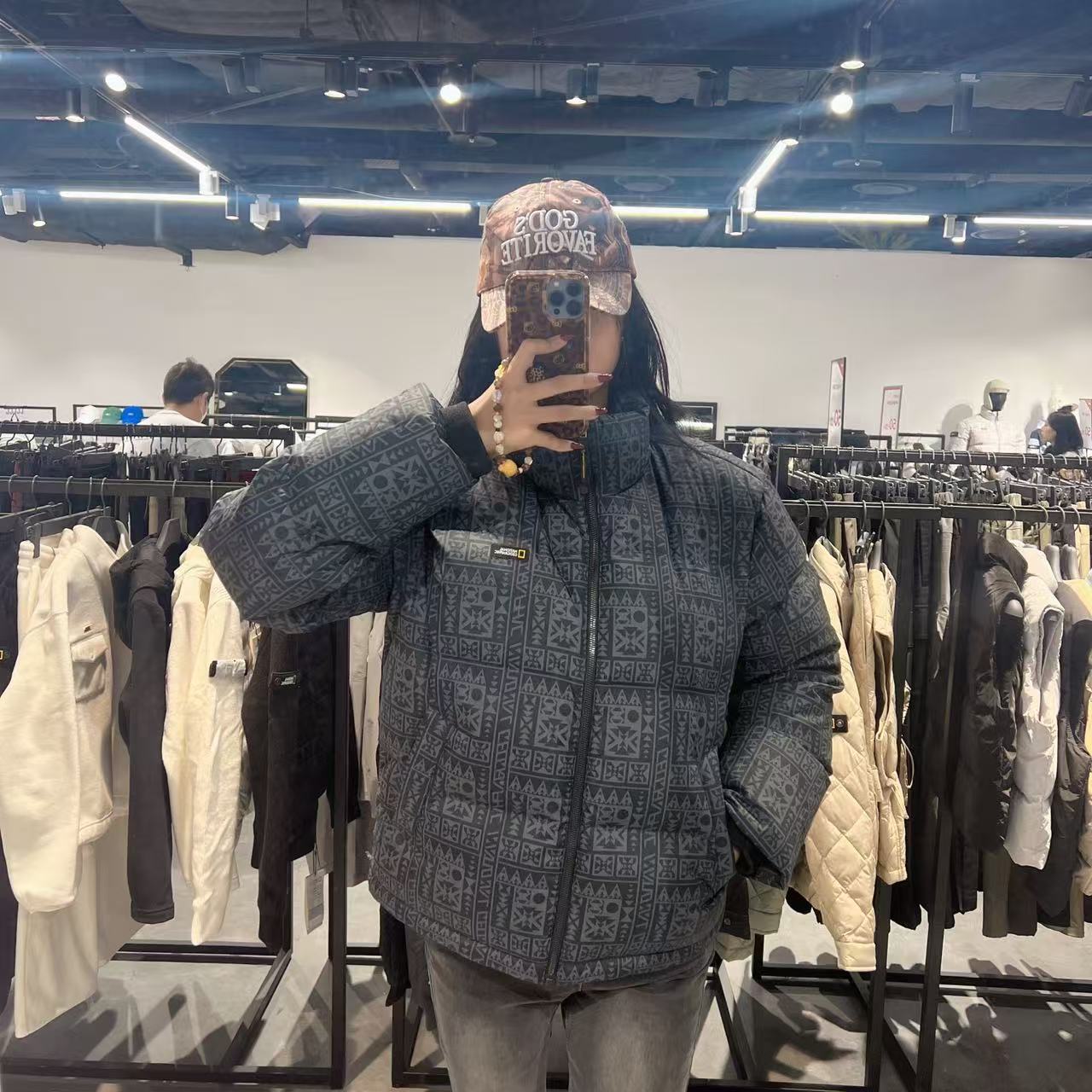 韓國 National Geographic Rayman Short-Length Pattern Duck Down Jumper (鴨絨)【NG056】