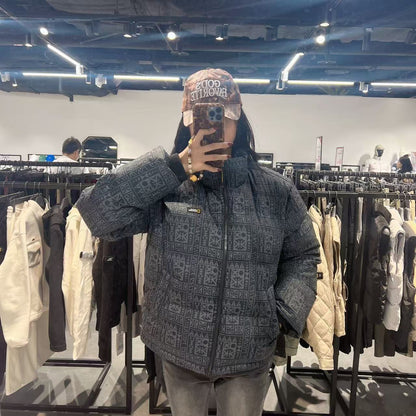 韓國 National Geographic Rayman Short-Length Pattern Duck Down Jumper (鴨絨)【NG056】