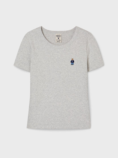 韓國 WhoAU Steve Ribbed Short Sleeve T-shirt【WA268】