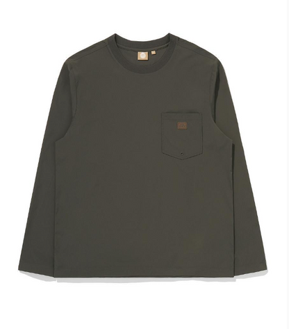 韓國 BBC Simple Woven Pocket Long Sleeve【BC083】