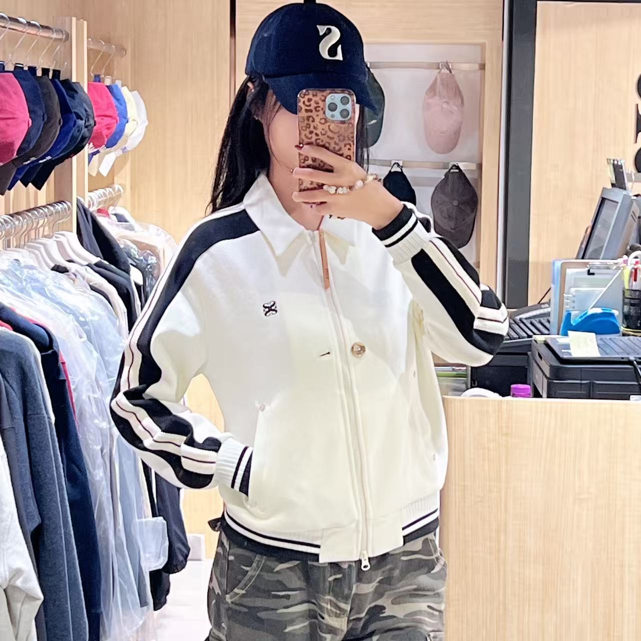 韓國 Satur Lawton Collar Track Zip-Up Jacket【SR132】