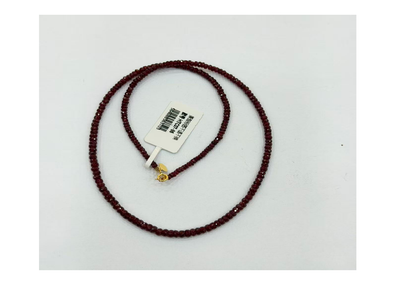 18K金紅寶石切面項鍊 (訂金$500，總售價為 $4,528)【SE760】