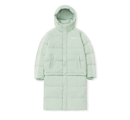 韓國 Nerdy Detachable Hem Long Down Jacket【NY012】