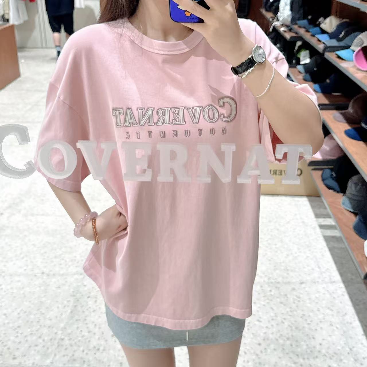 韓國 Covernat Neon Logo Dyed T-Shirt【CO061】